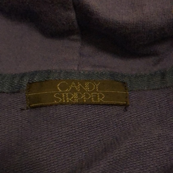 {plus} JaPaN candy stripper embroidered bear windbreaker/hoodie size2 Dolls Kill - Picture 5 of 5